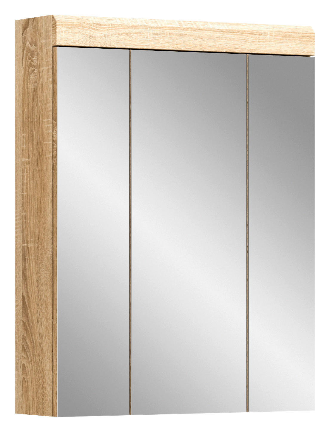 Badhängeschrank LAMBADA Eiche Sonoma hell Nachbildung Spiegel B/H/T: ca. 60x79x18 cm