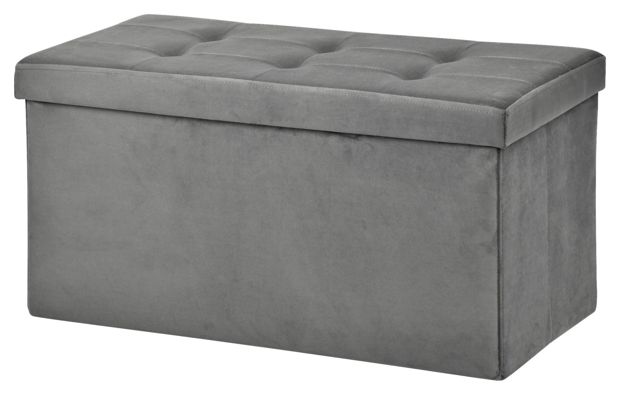 POCOline Sitzbank grau B/H/L: ca. 38x38x76 cm
