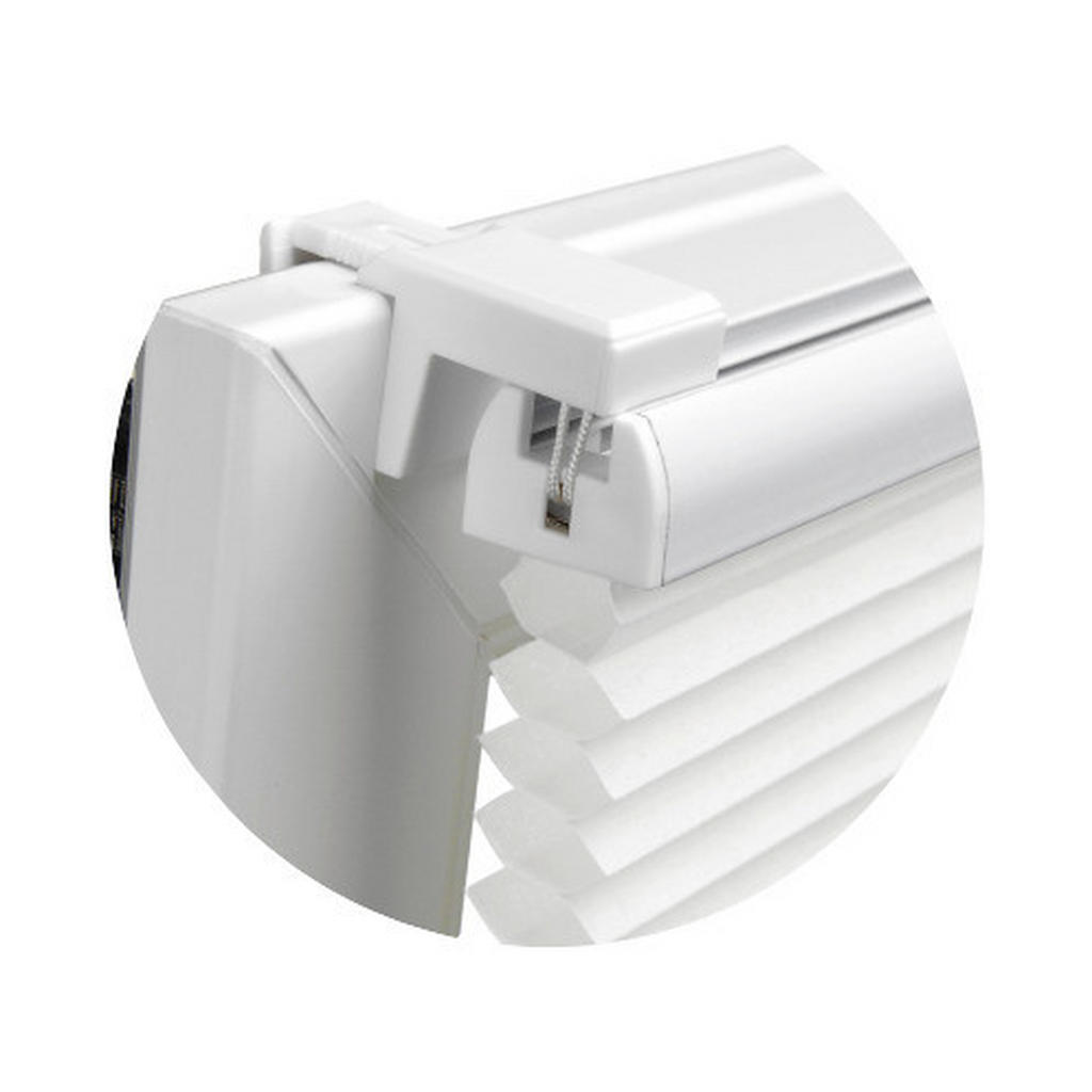 Thumbnail - Boviva Waben-Plissee Verdunklungsqualität weiß B/L: ca. 55x130 cm