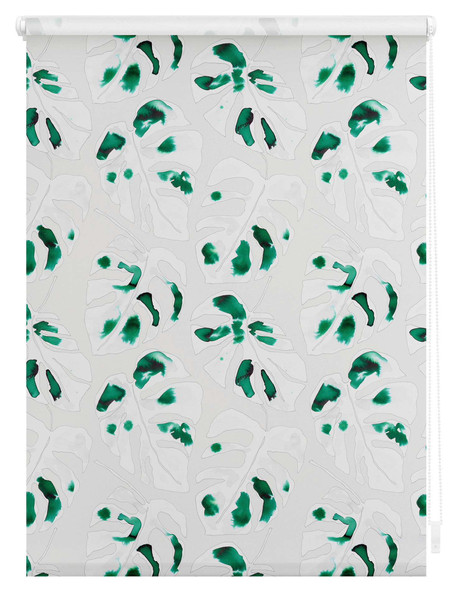 Thumbnail - LICHTBLICK Rollo Monstera grün B/L: ca. 80x150 cm