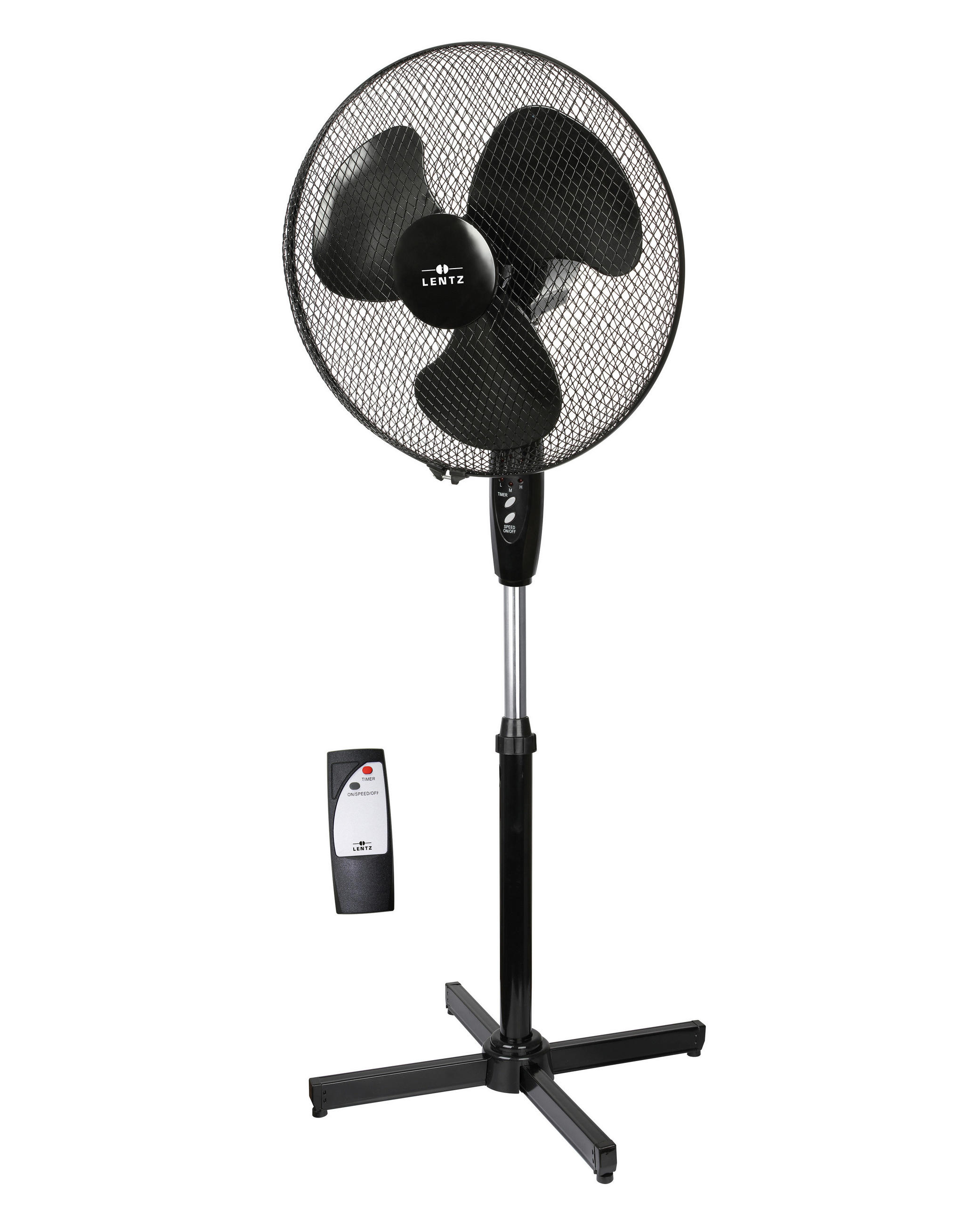 Lentz Standventilator schwarz B/H/L: ca. 13x44,5x52,6 cm