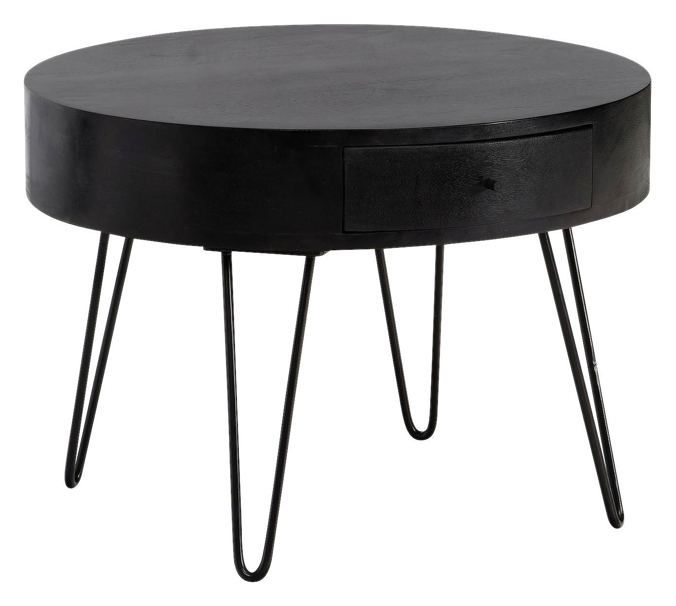 Wohnling Couchtisch schwarz Mango B/H/T: ca. 60x43x60 cm