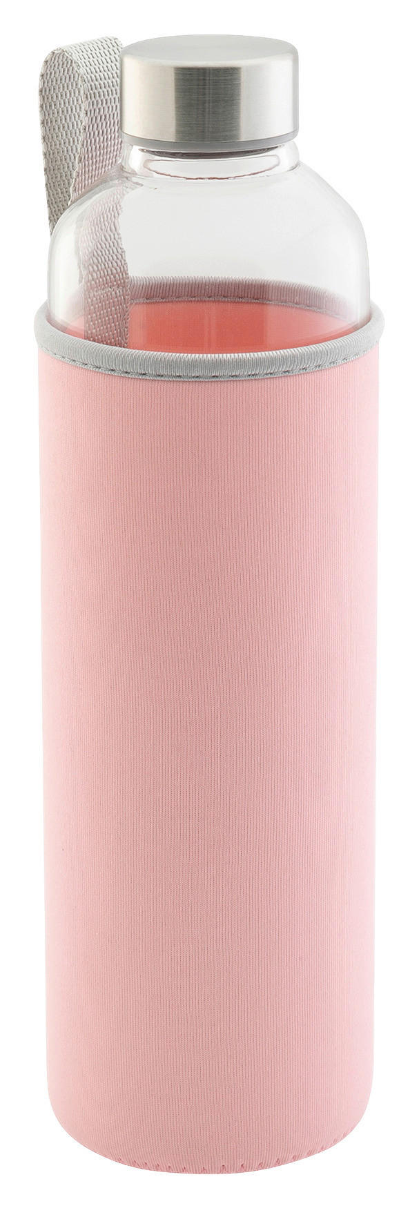 Axentia Trinkflasche rosa Edelstahl