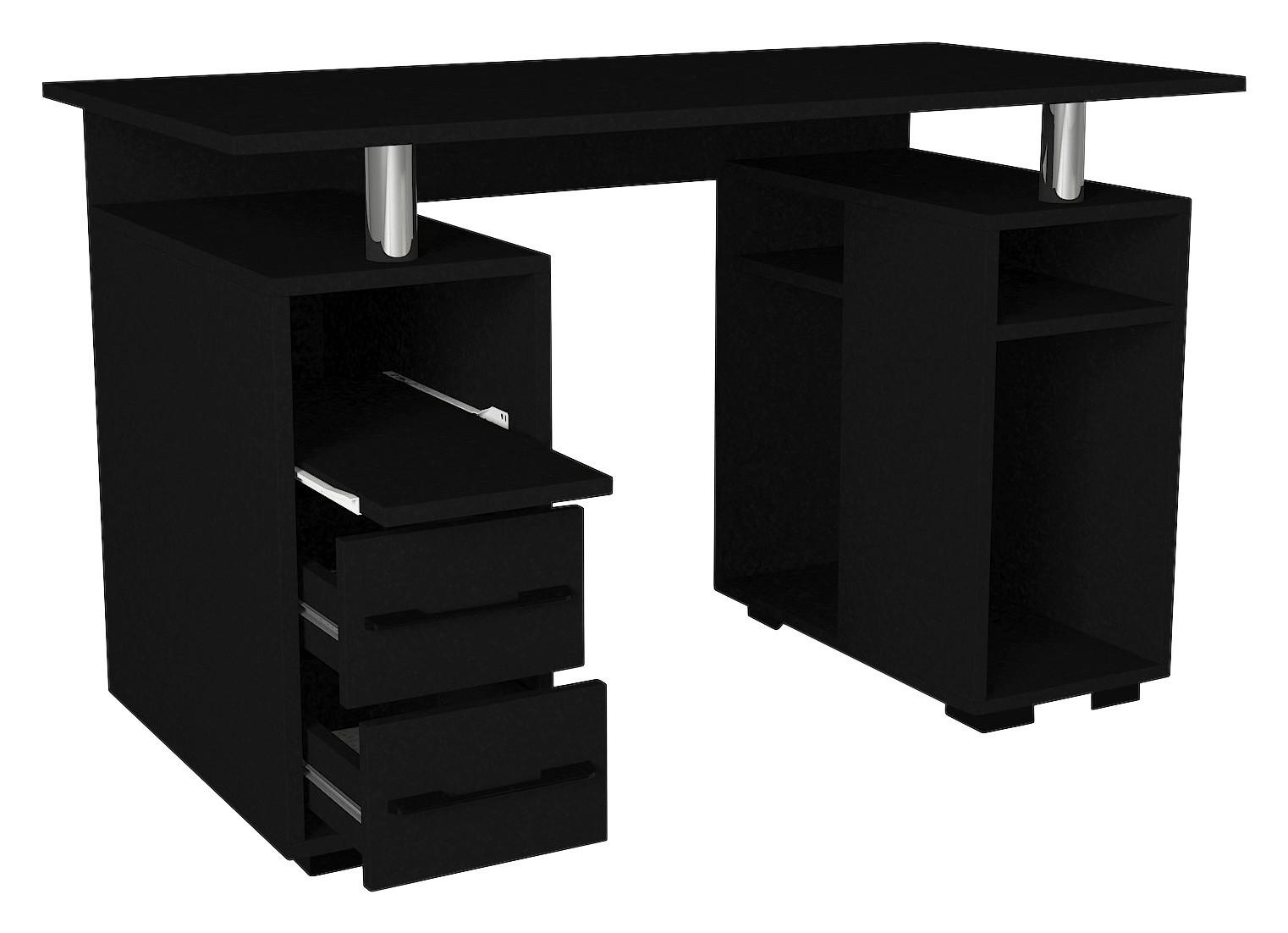 Thumbnail - Schreibtisch Bello schwarz B/H/T: ca. 120x74x60 cm