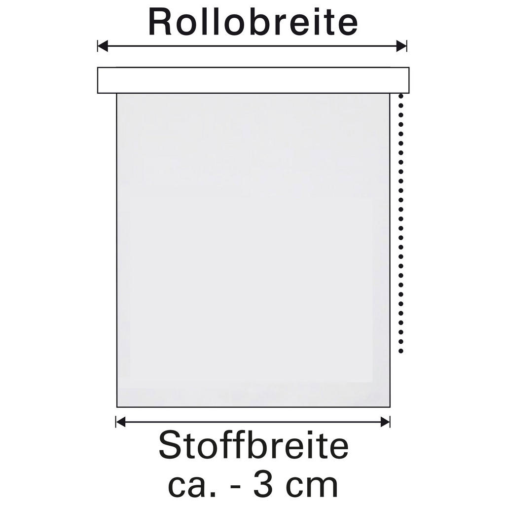 Thumbnail - Boviva Klebe-/Klemmrollo Lino Silbergrau B/L: ca. 100x150 cm