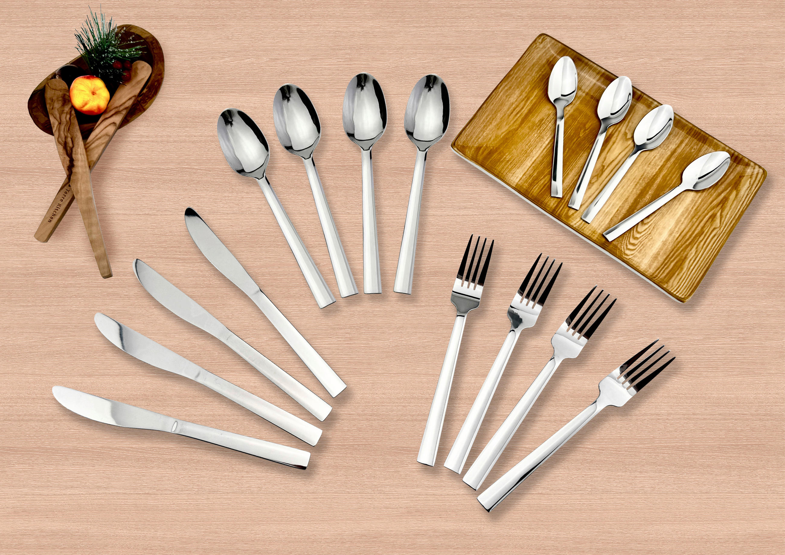 Sensation Besteck silber Edelstahl 16 tlg.