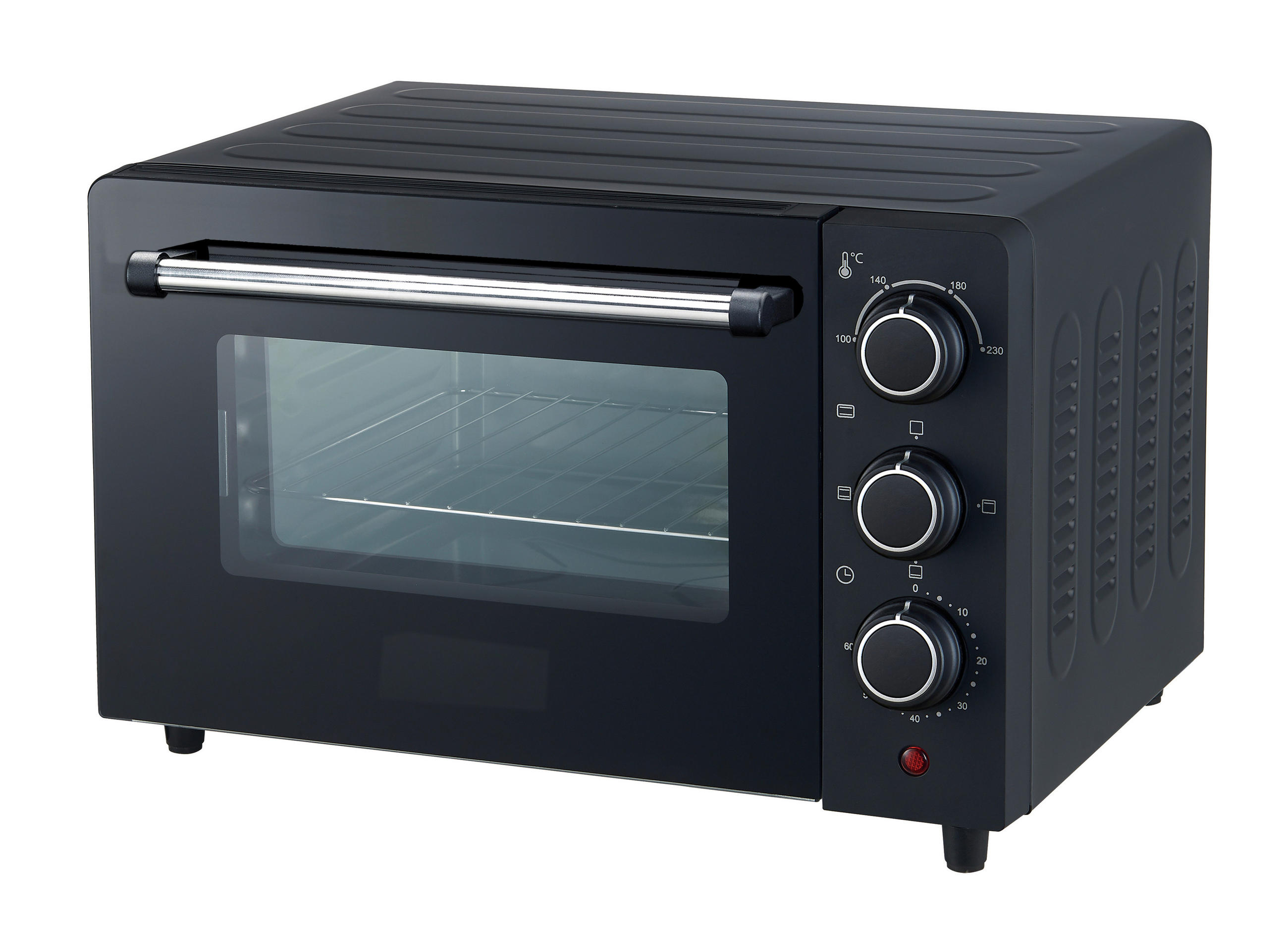 POCOline Mini-Backofen silber Glas B/H/L: ca. 32,6x27,1x42,3 cm ca. 18 l