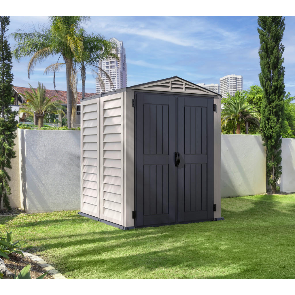 Thumbnail - VCM Gerätehaus grau B/H/L: ca. 171x210x171 cm