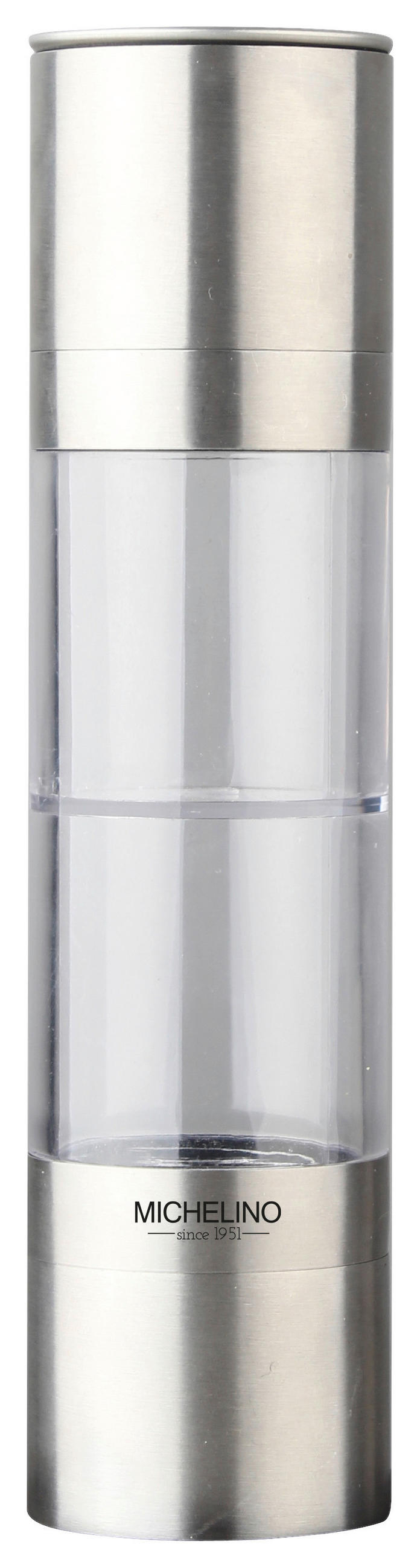 MICHELINO Gewürzstreuer Villa silber Edelstahl H/D: ca. 22x5,5 cm