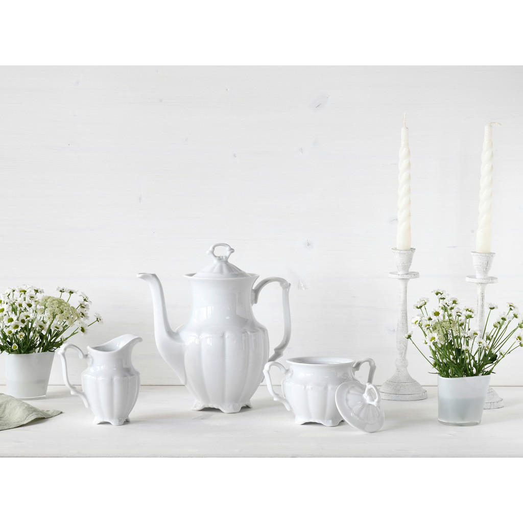 Thumbnail - CreaTable Kaffee-Set Maria Theresia weiß Porzellan