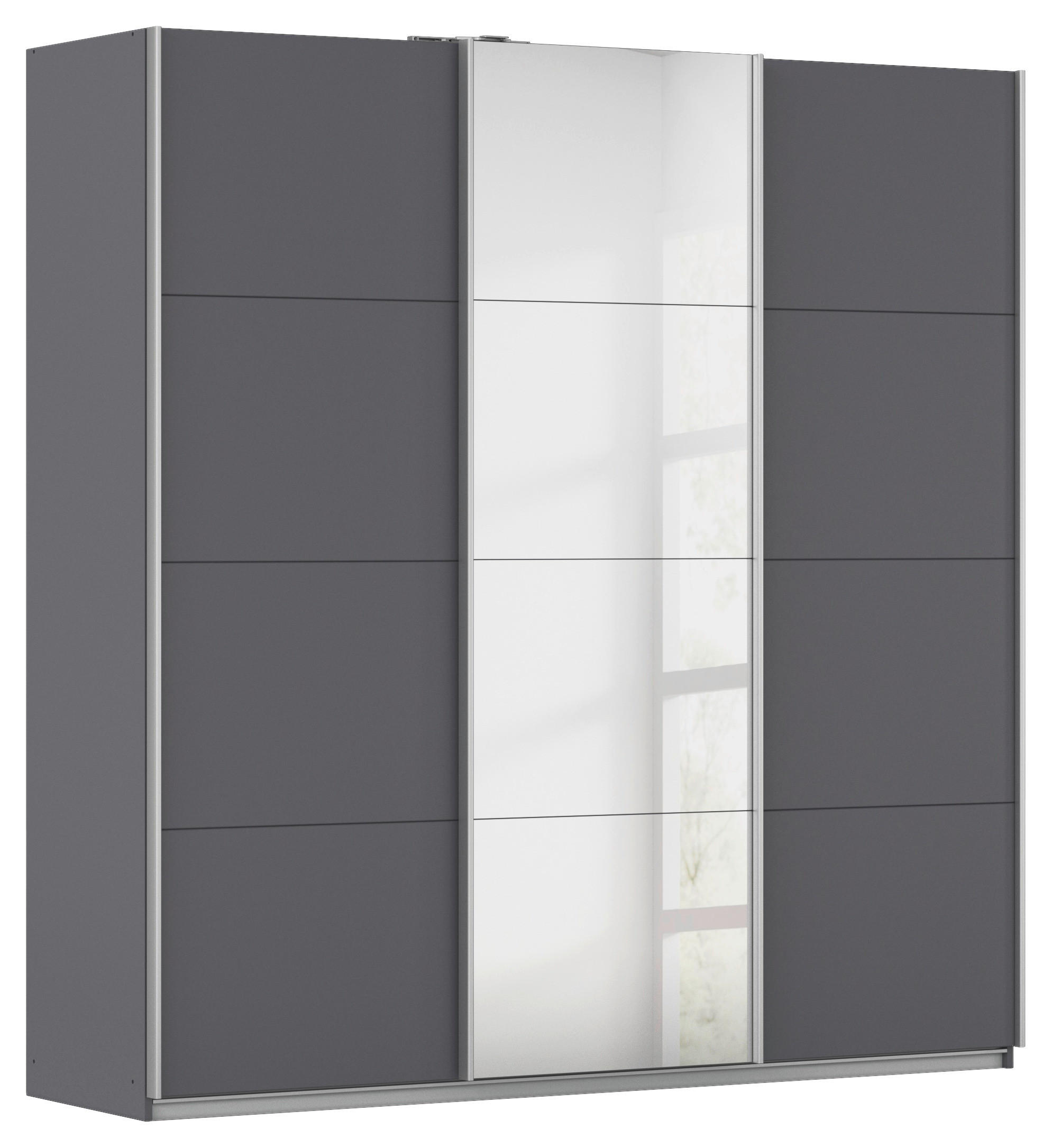 Thumbnail - Kleiderschrank Kulmbach grau B/H/T: ca. 203x210x62 cm