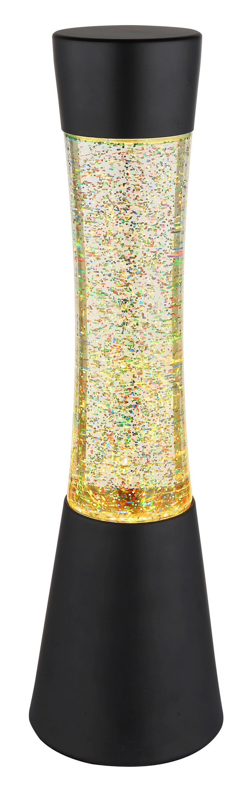 GLOBO LED-Tischleuchte Sparkle schwarz klar PVC Glas H/D: ca. 39,3x11,2 cm 1 Brennstellen