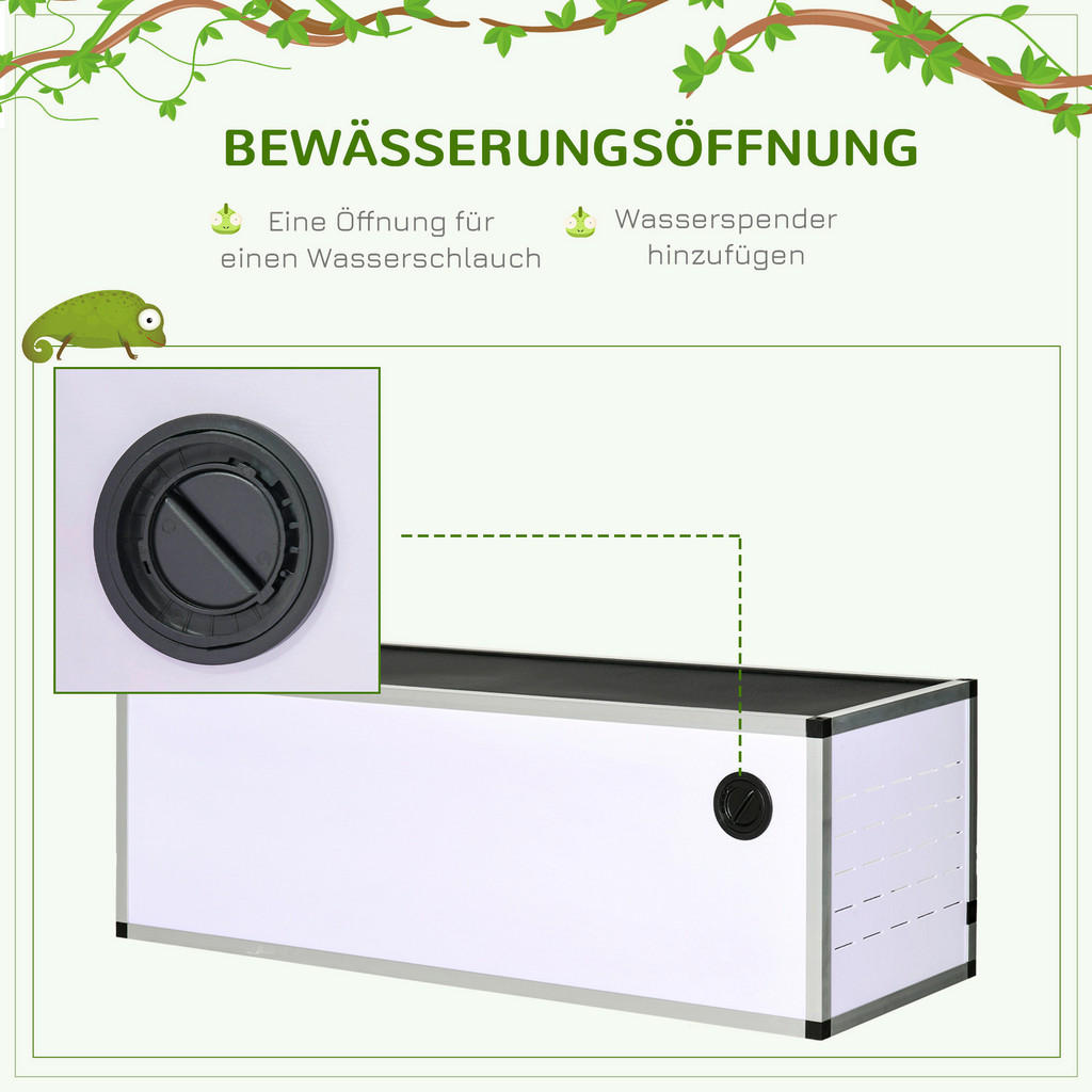 Thumbnail - PawHut Terrarium silber Polyester B/H/L: ca. 40x120x40 cm