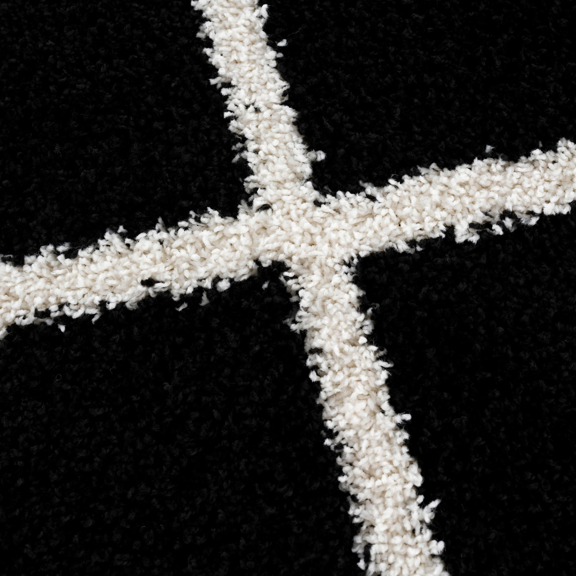 Thumbnail - Sanat Hochflorteppich MADRID schwarz B/L: ca. 120x170 cm