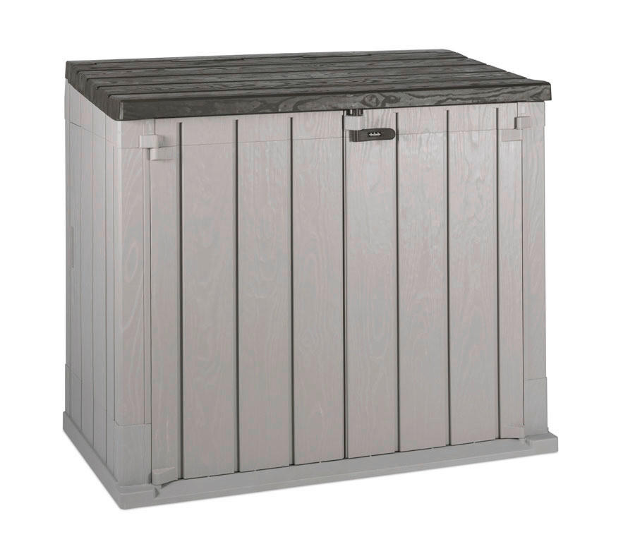 Toomax Mülltonnenbox Stora Way taupe B/H/L: ca. 111x74,5x129,5 cm