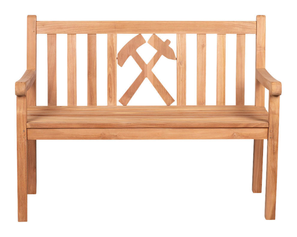 deVries Gartenbank Woodie natur Teakholz B/H/T: ca. 120x89x60 cm