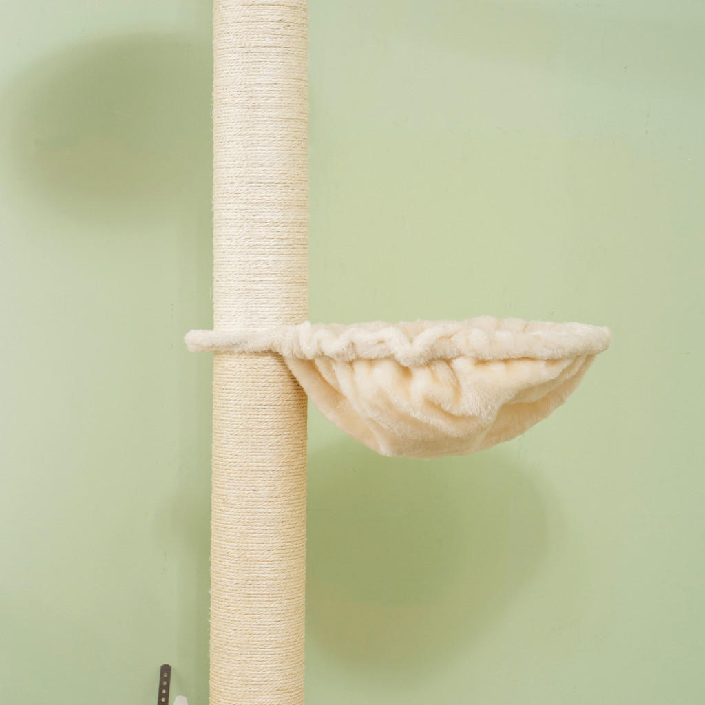 Thumbnail - PawHut Kratzbaum Eiche Polyester B/H/L: ca. 40x250x40 cm