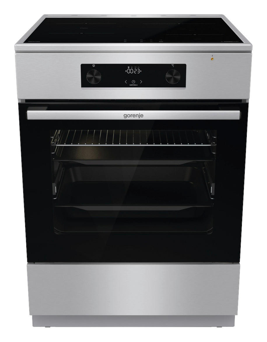 Gorenje Stand-Elektroherd GEIT6C60XPG Edelstahl B/H/T: ca. 60x85x60 cm