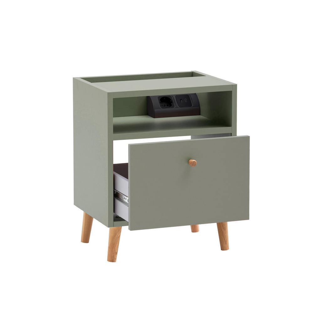 Thumbnail - Nachtkonsole Bjarne Pistazie B/H/T: ca. 40,2x50,1x32,7 cm