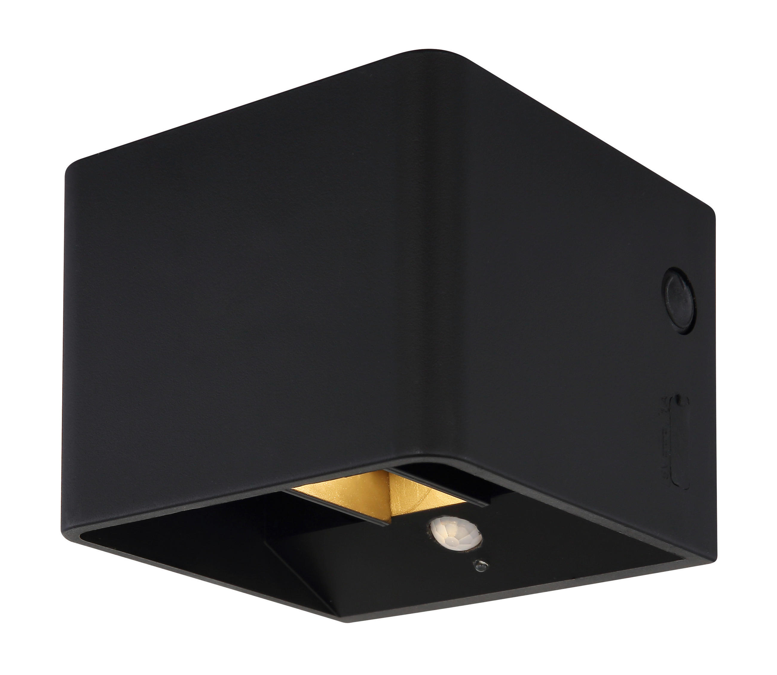 Thumbnail - GLOBO LED-Wandleuchte klar mattschwarz PVC Kunststoff Metall B/H/L: ca. 10,1x8x10,2 cm 1 Brennstellen