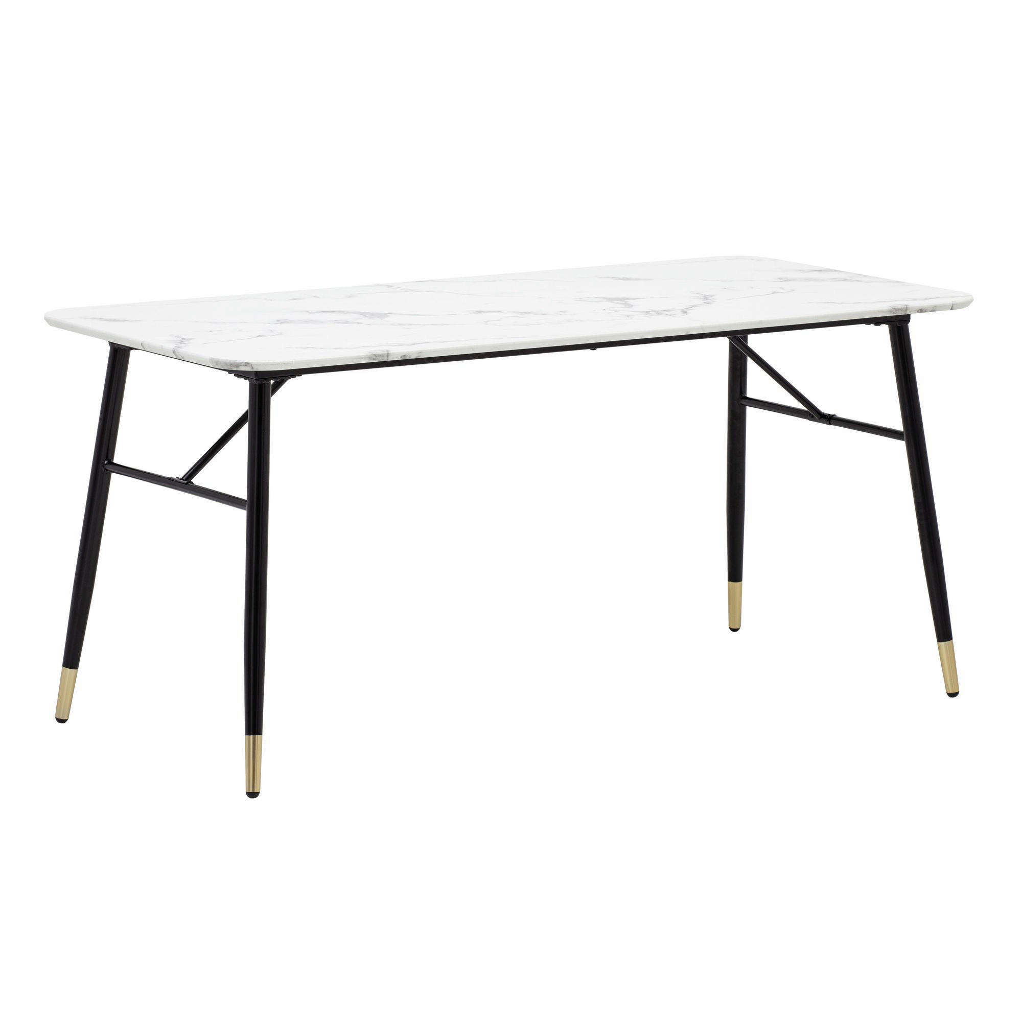 Esstisch weiß Marmor Optik B/H/T: ca. 200x76x90 cm