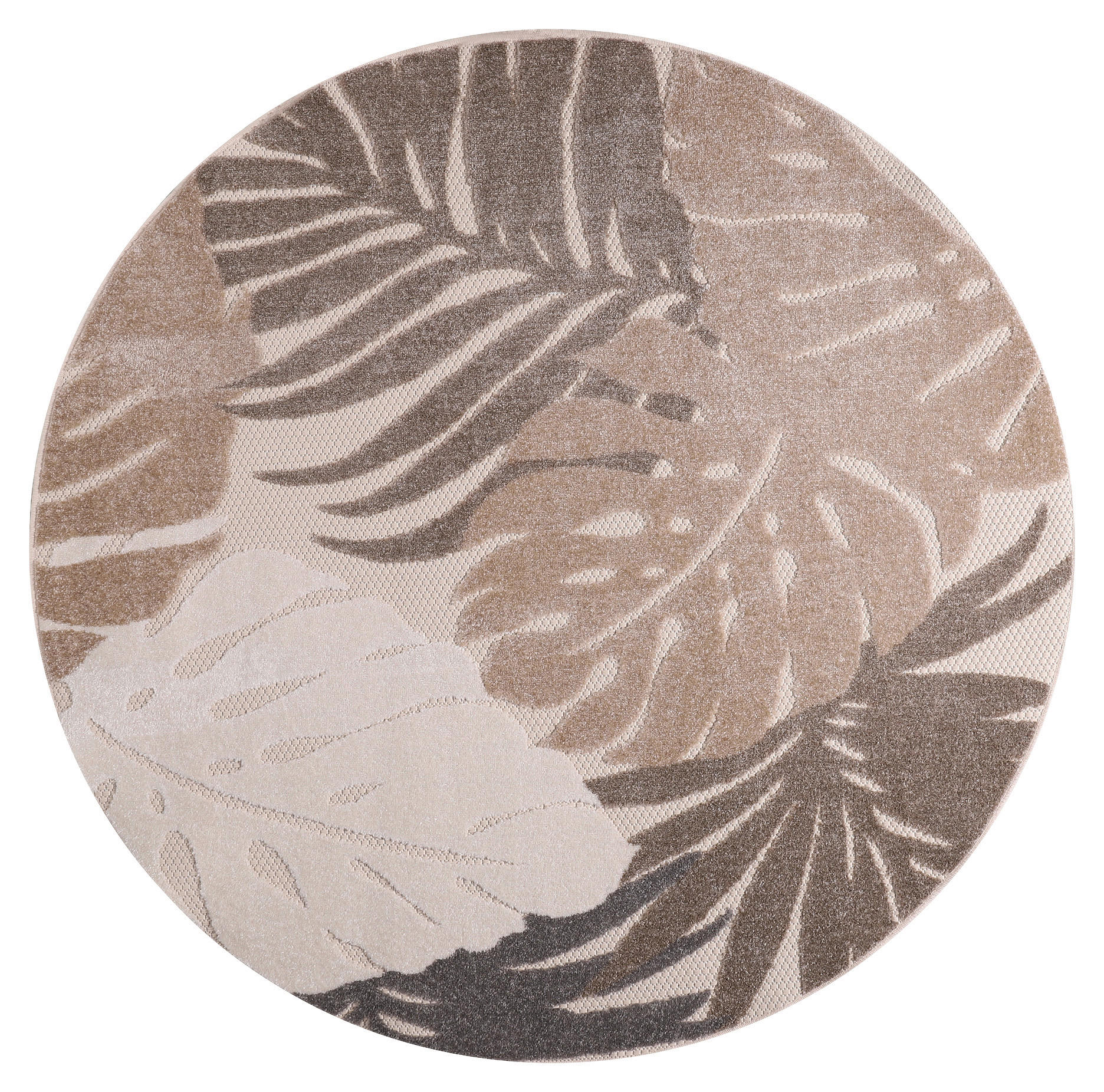 Sanat Outdoorteppich FLORAL beige B/L: ca. 120x120 cm