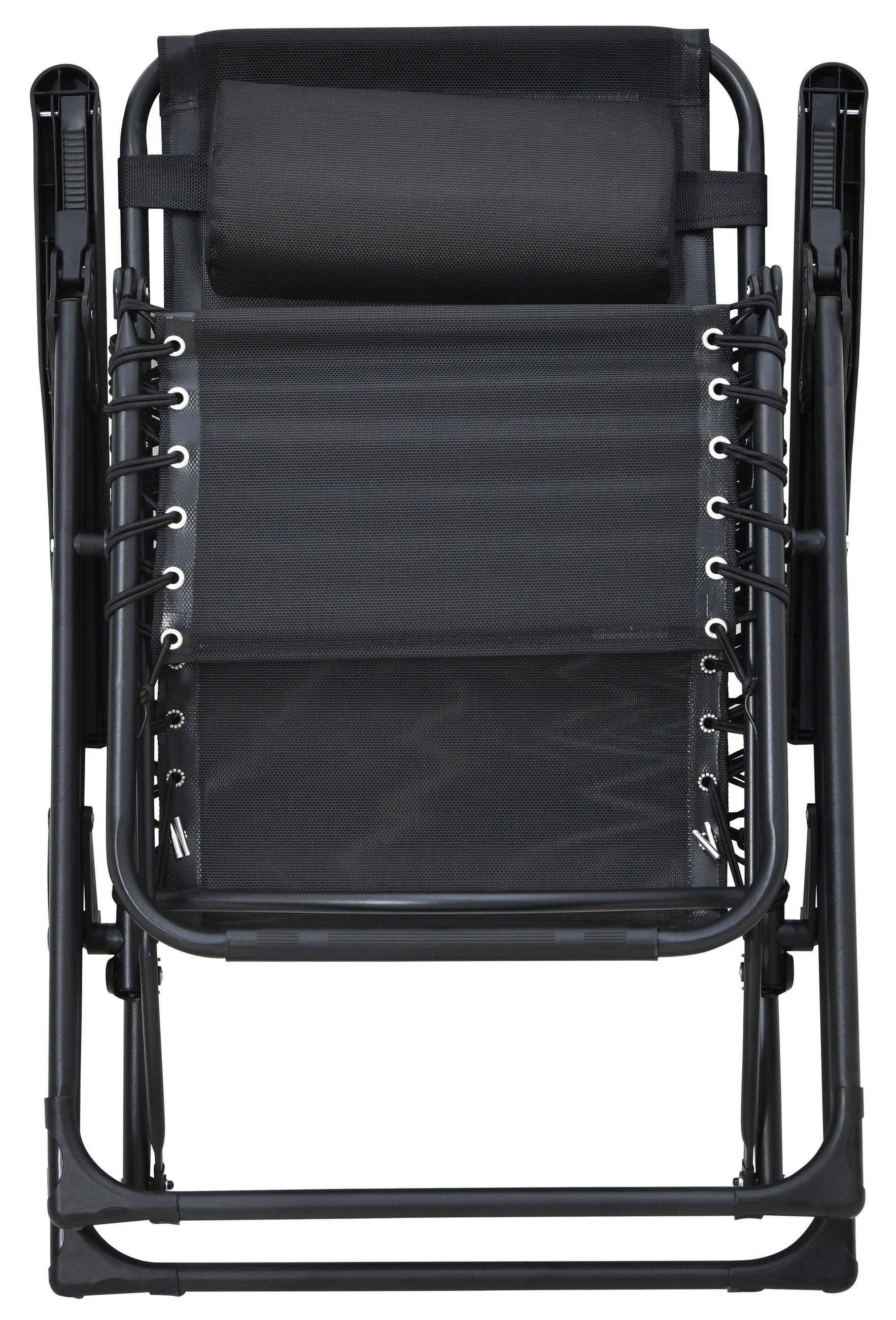 Thumbnail - Relaxsessel schwarz Stahl B/H/L: ca. 63x107x93 cm