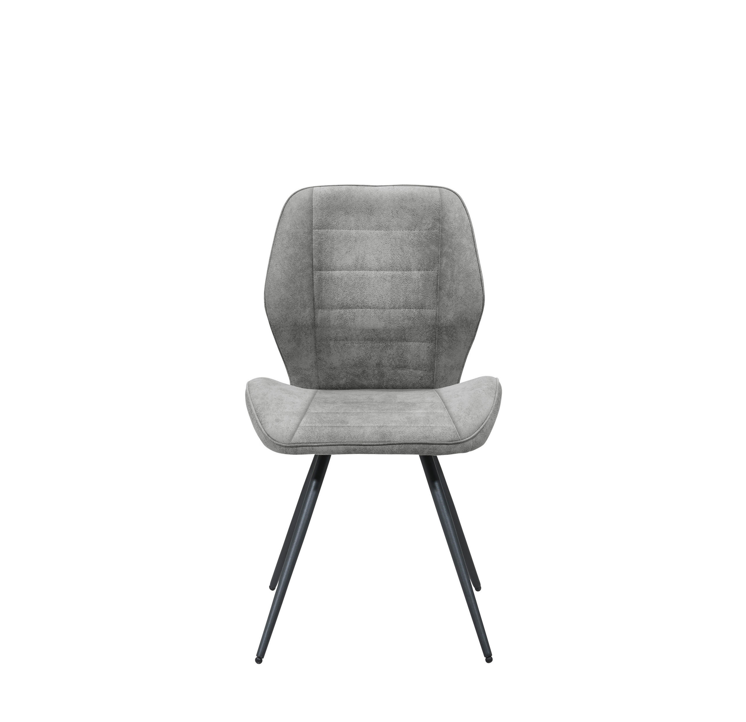 Thumbnail - Stuhl New York grau Microfaser B/H/T: ca. 51x87x55 cm