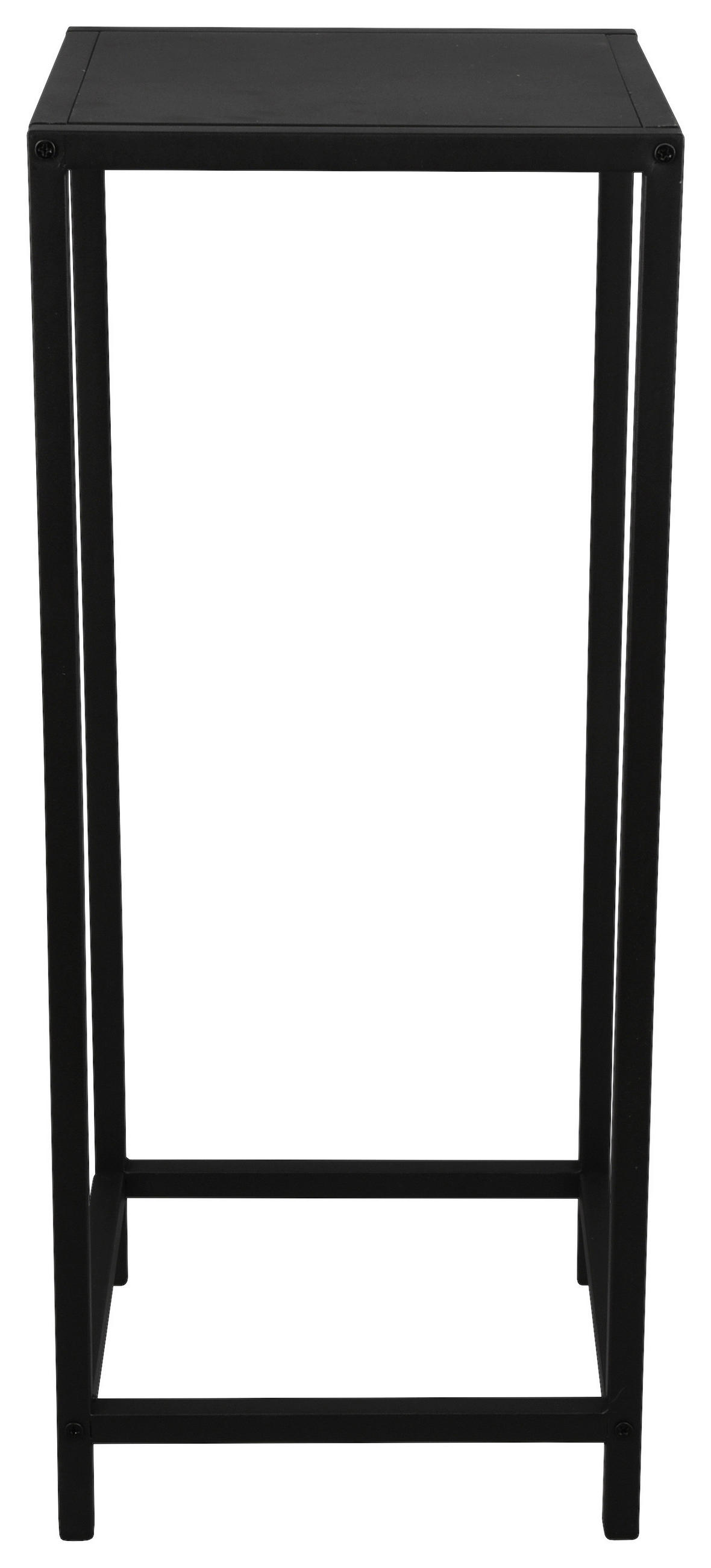 Beistelltisch Vera schwarz lackiert Metall B/H/T: ca. 25x60x25 cm