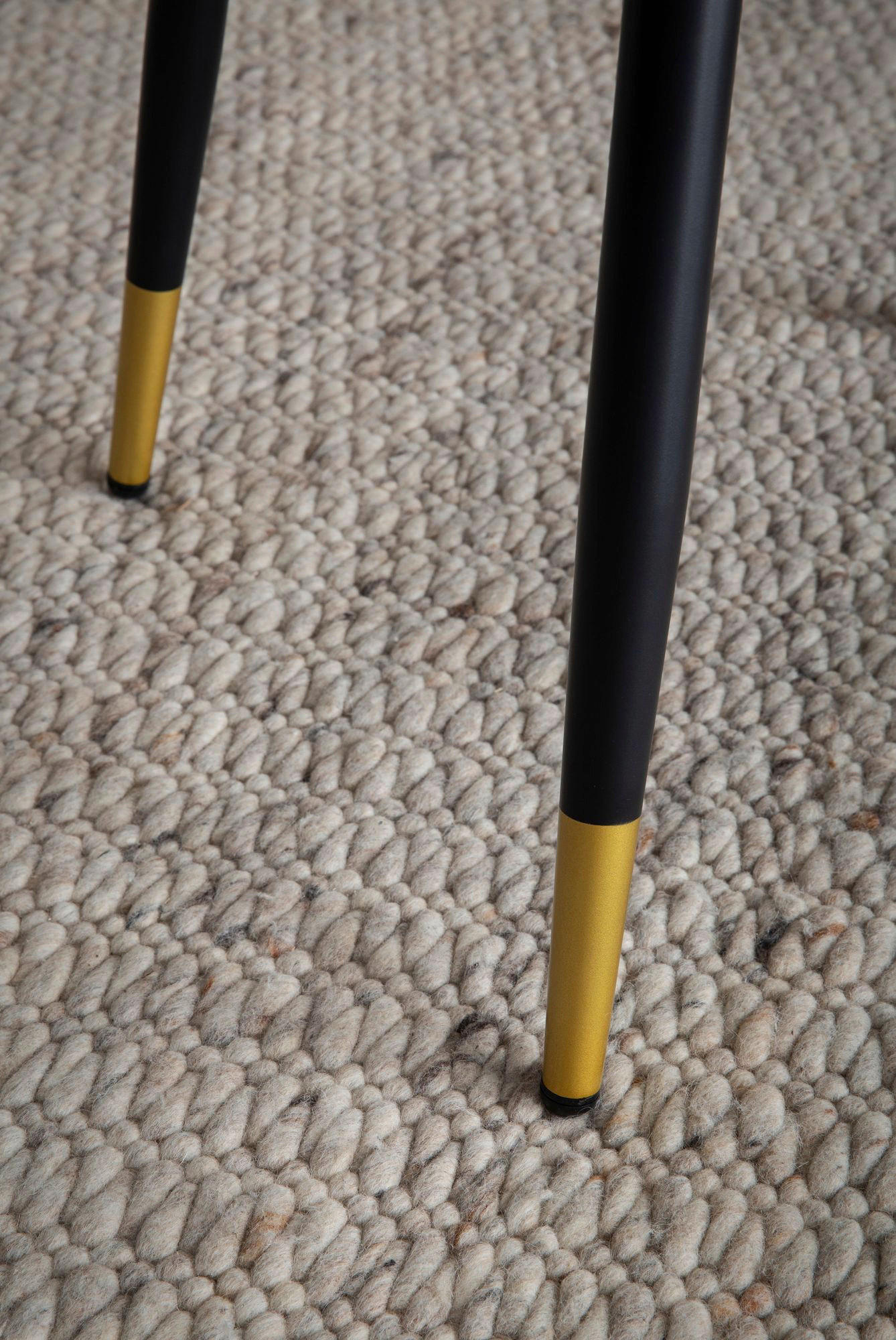 Thumbnail - Stuhl 2er Set schwarz Polyester B/H/T: ca. 55x83x53 cm