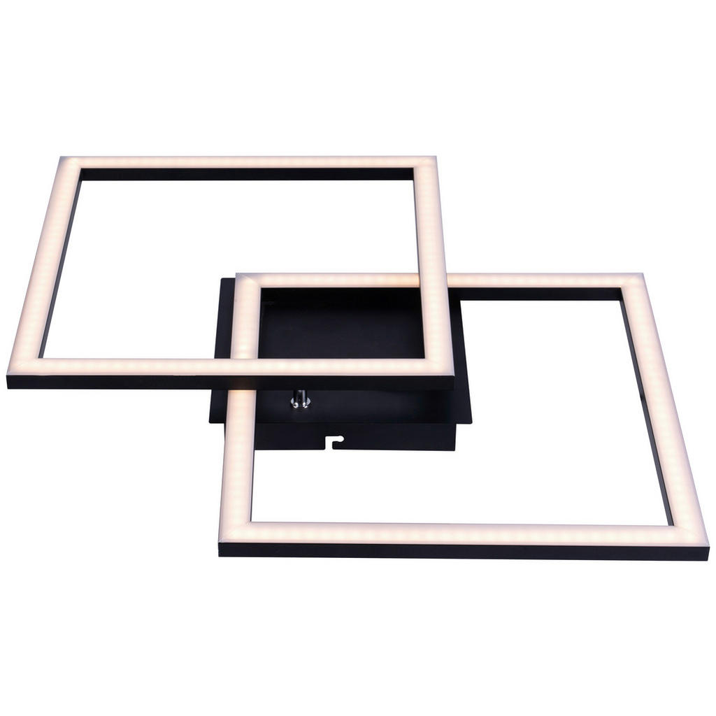 Thumbnail - Pocoline LED-Deckenleuchte Lotte schwarz Kunststoff B/H/L: ca. 40x6,5x40 cm