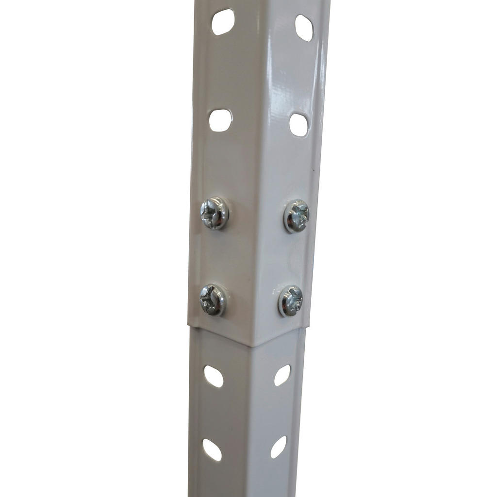 Thumbnail - Schwerlaststeckregal weiß B/H/T: ca. 75x150x40 cm