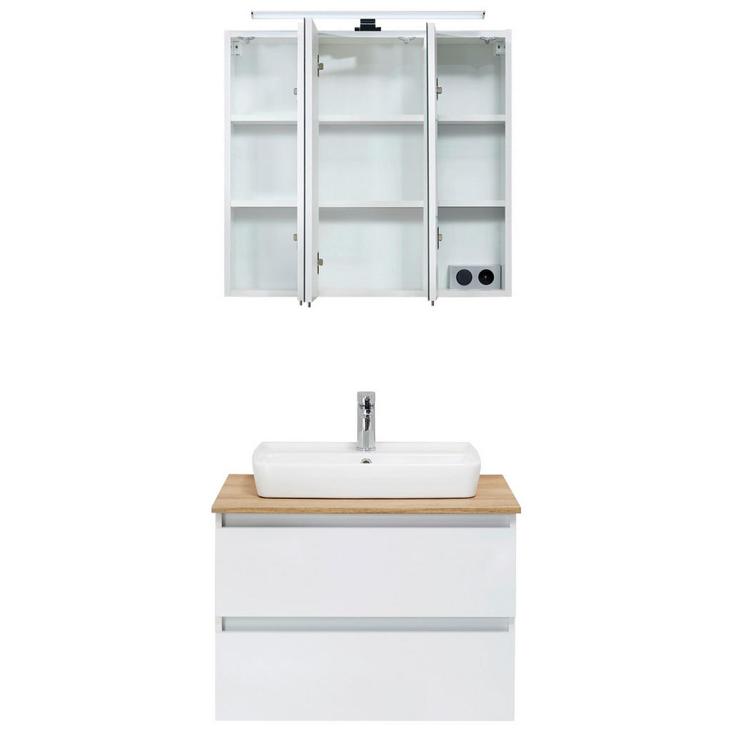 Thumbnail - Badezimmer-Set Quickset 360 weiß glanz B/H/T: ca. 78x200x50 cm