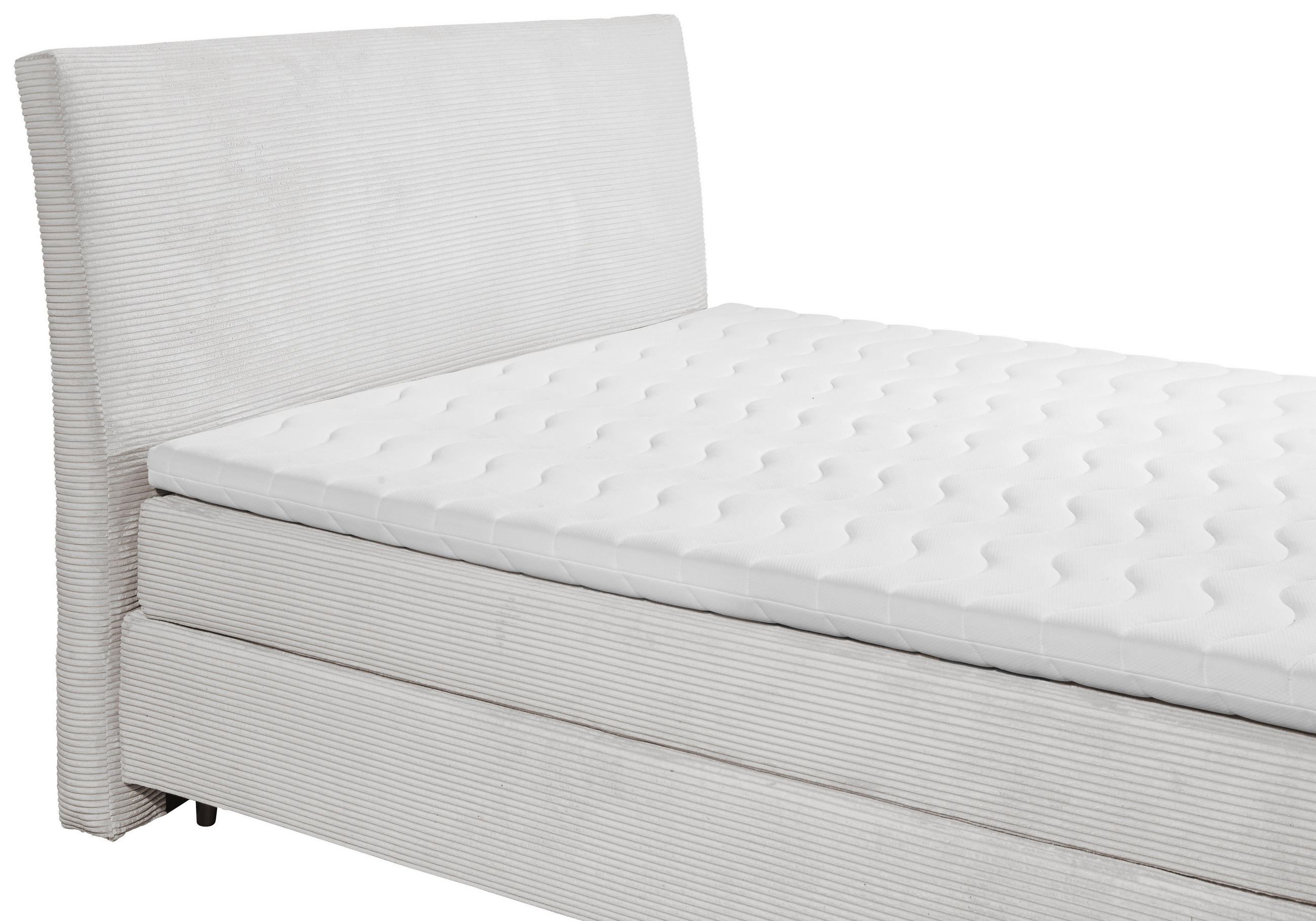 Thumbnail - Boxspringbett Marbella Silbergrau Liegefläche B/L: ca. 180x200 cm