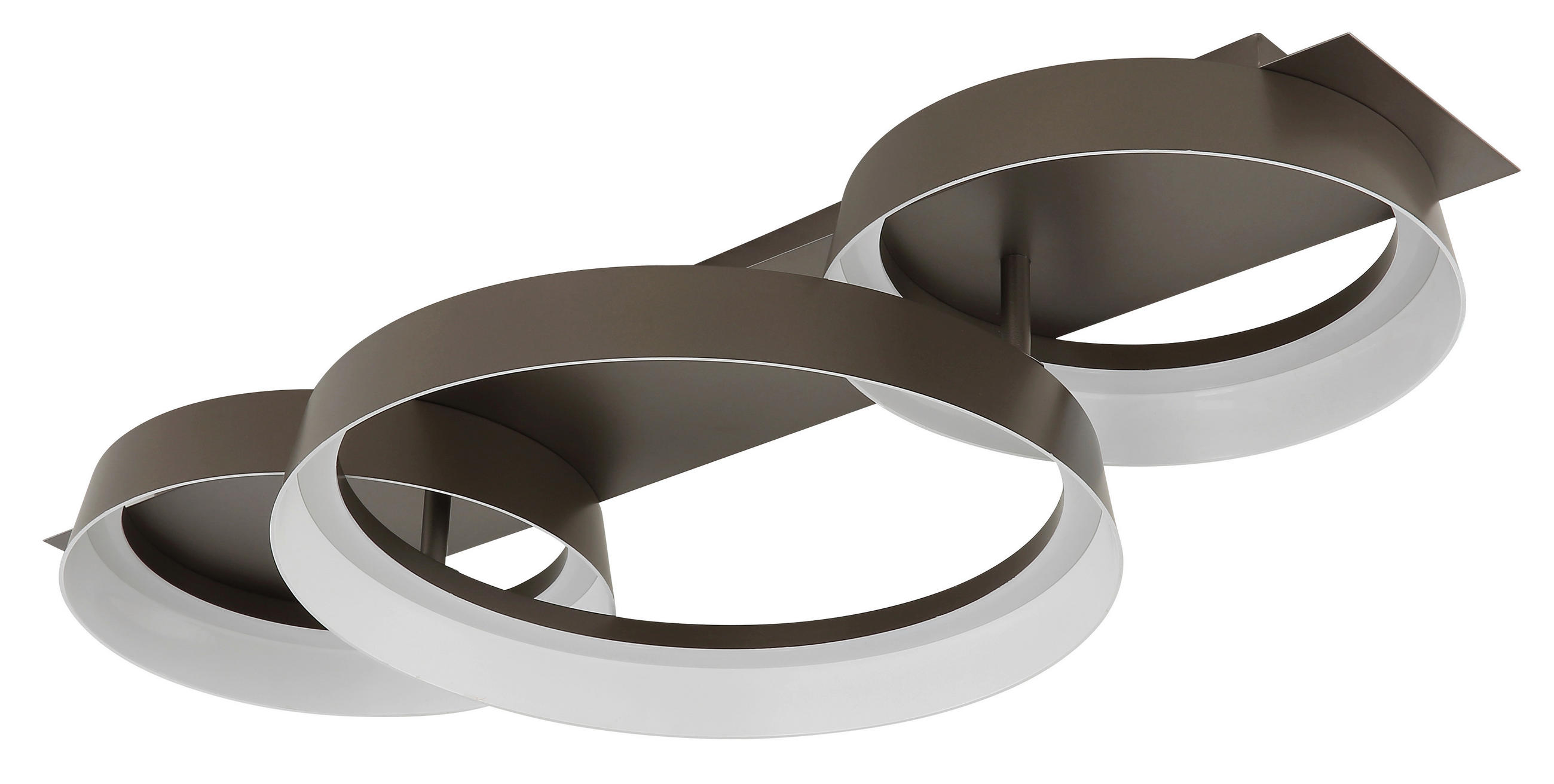 Thumbnail - GLOBO Deckenleuchte kaffee Opal Kunststoff Metall B/H/L: ca. 35x12x70 cm 1 Brennstellen