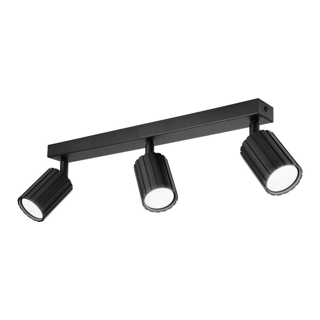 Lamkur Strahler Prisma schwarz Stahl B/H/L: ca. 6,5x16,5x45 cm 3 Brennstellen