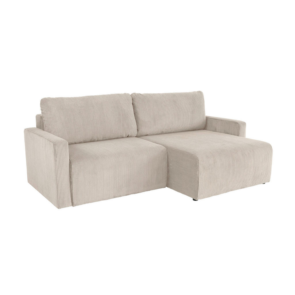 Thumbnail - Ecksofa mit Bettfunktion und Bettkasten Microfaser B/H/T: ca. 227x92x146 cm