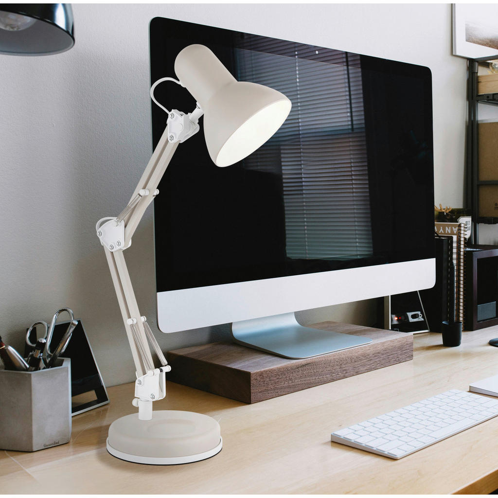 Thumbnail - GLOBO Tischleuchte sand Metall B/H/D: ca. 40x59x15 cm E27 1 Brennstellen