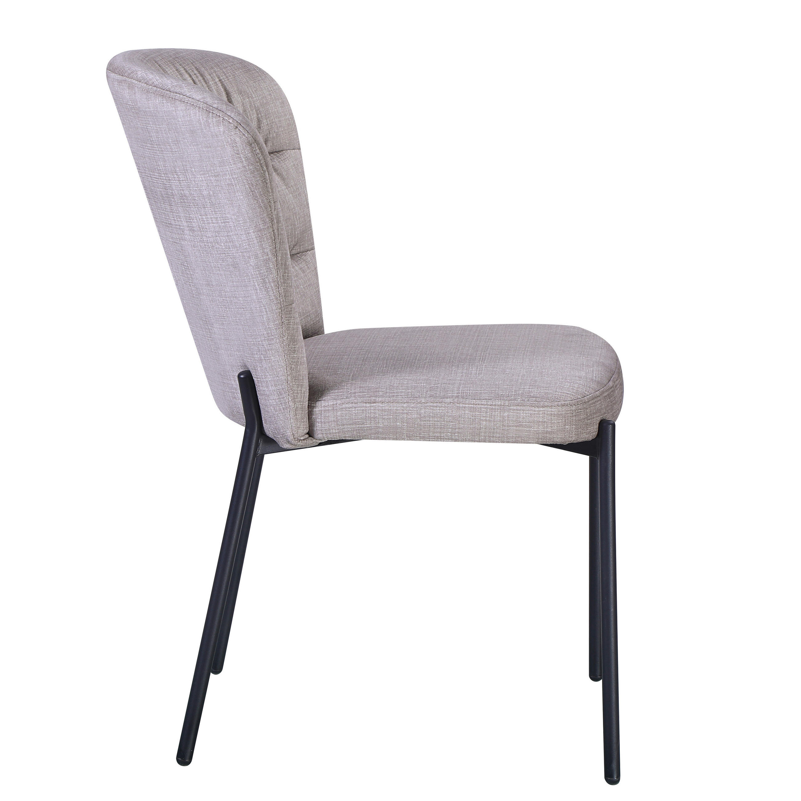 Thumbnail - Stuhl Dora beige Velourstoff