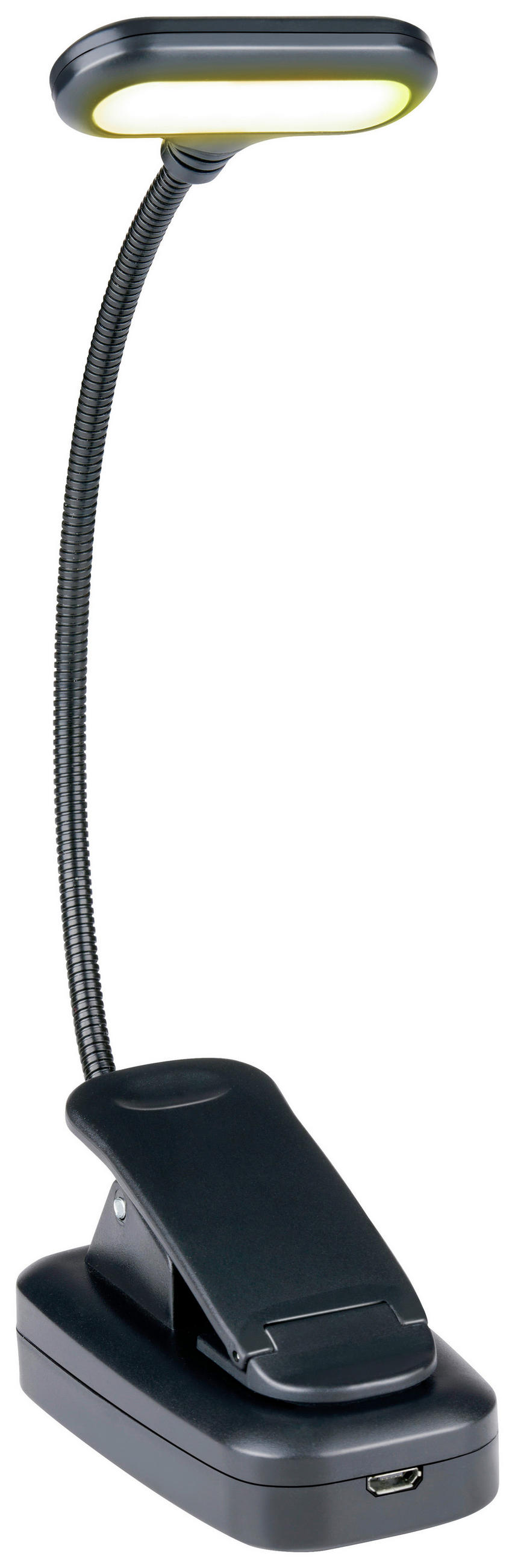 Grundig Leseleuchte schwarz B/H/L: ca. 9x1,5x4,5 cm