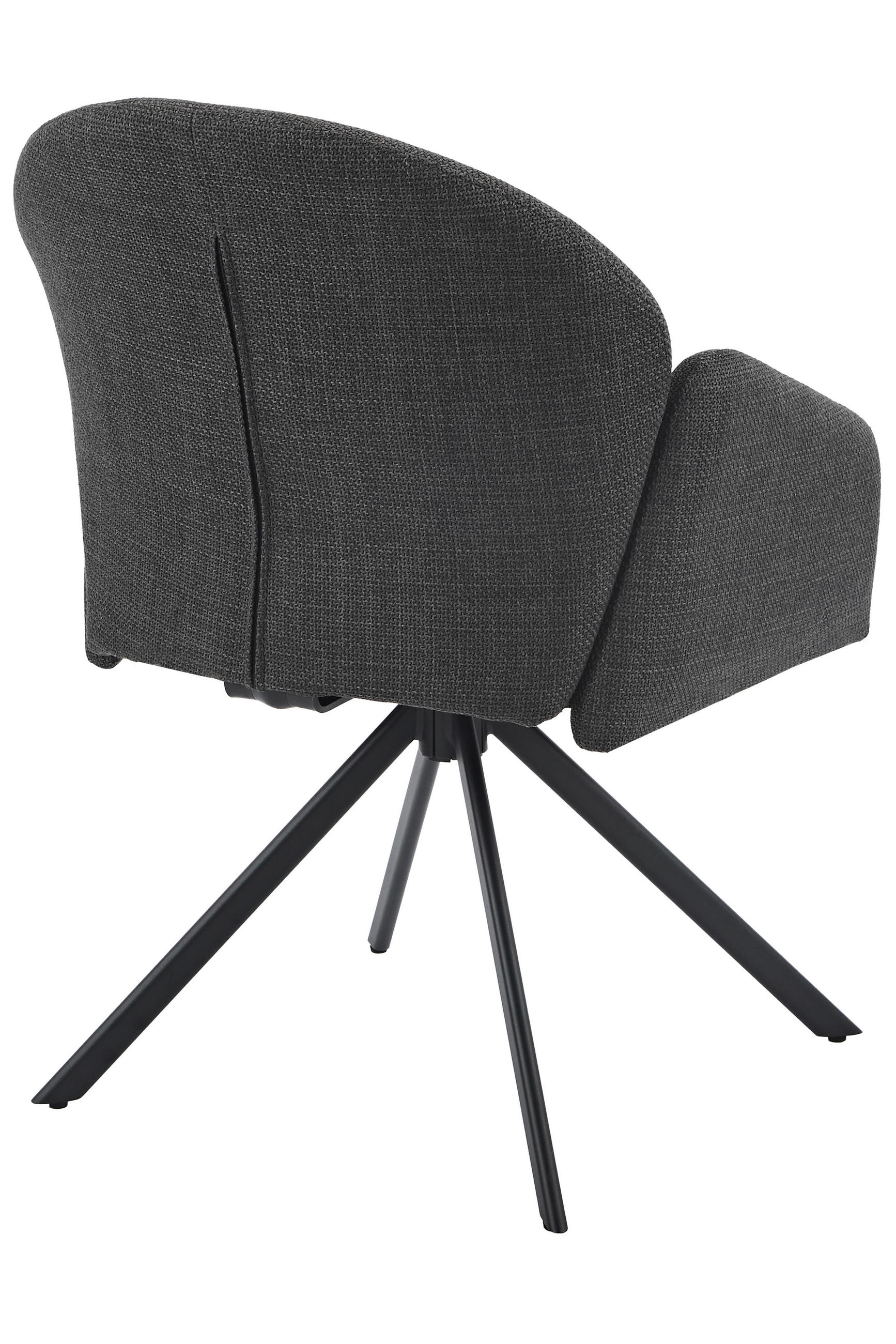 Thumbnail - Drehstuhl Holly anthrazit Microfaser Webstoff B/H/T: ca. 57x84x61 cm