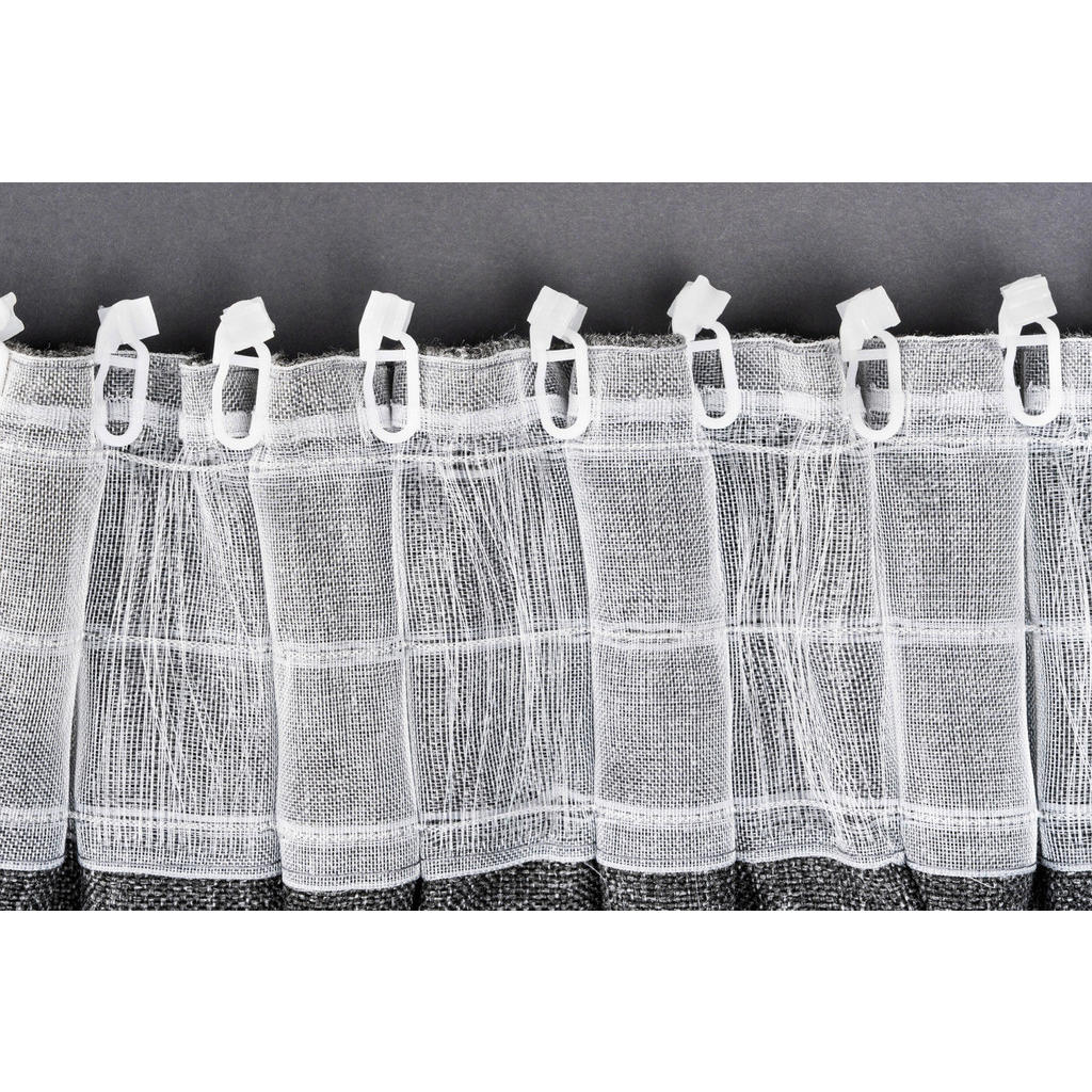 Thumbnail - Kombivorhang CHALET anthrazit B/L: ca. 135x300 cm