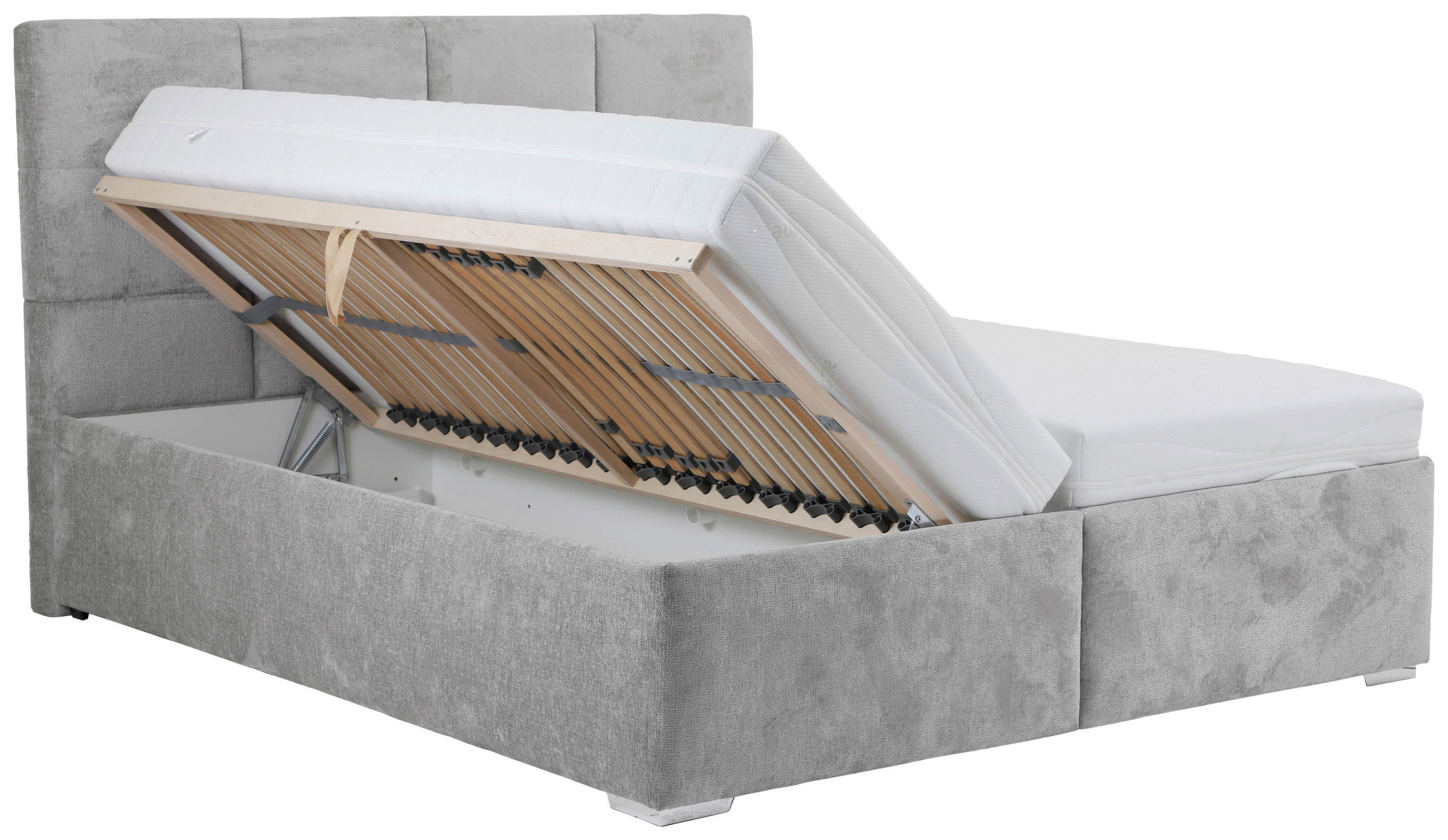 Thumbnail - Polsterbett Aida grau Liegefläche B/L: ca. 180x180 cm