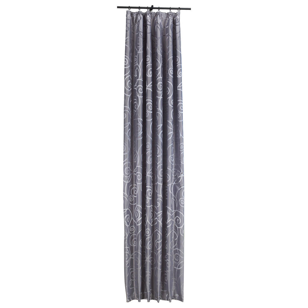 Thumbnail - silver edition Dekovorhang Triest silber B/H: ca. 140x300 cm