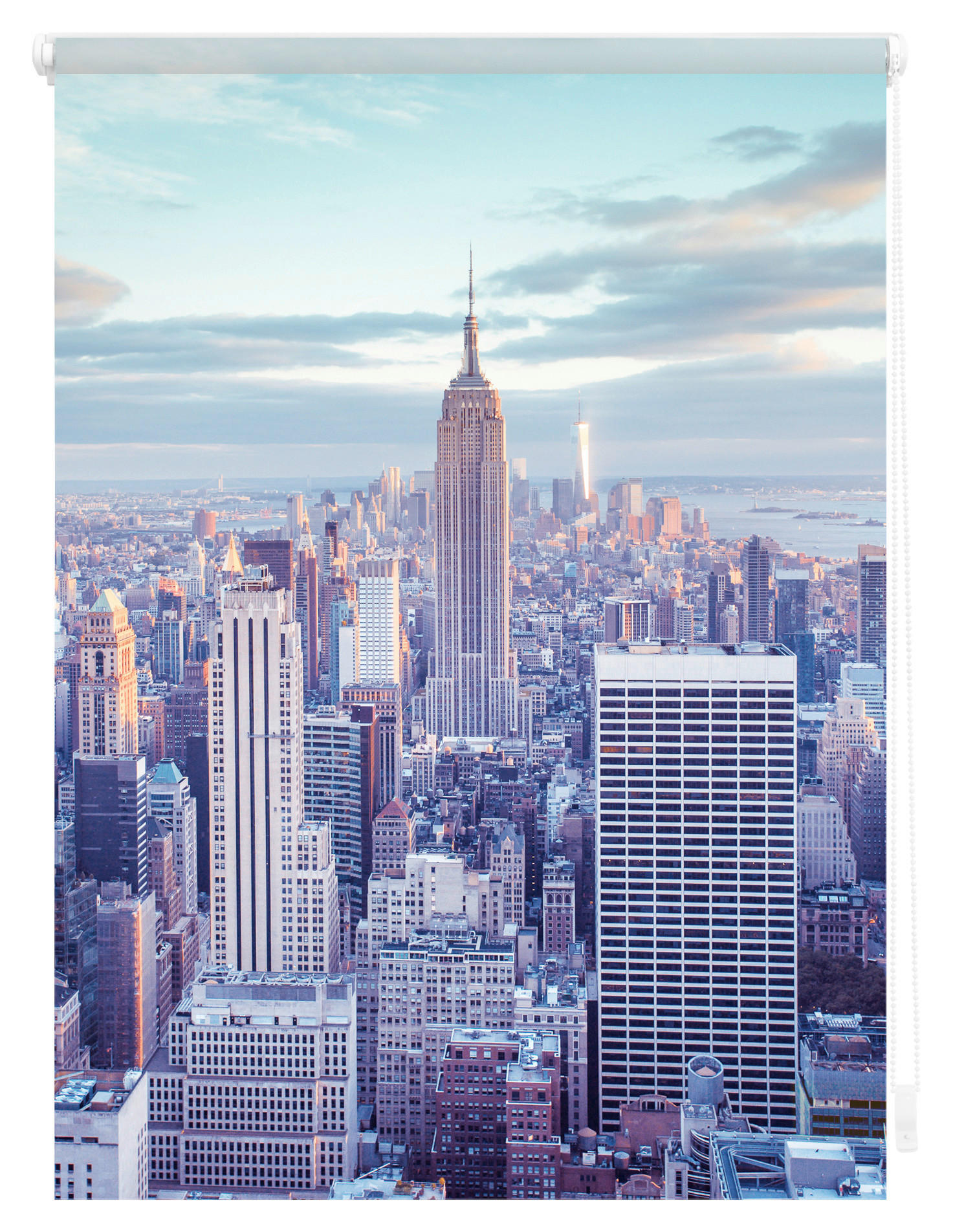 Thumbnail - LICHTBLICK Rollo New York blau B/L: ca. 80x150 cm