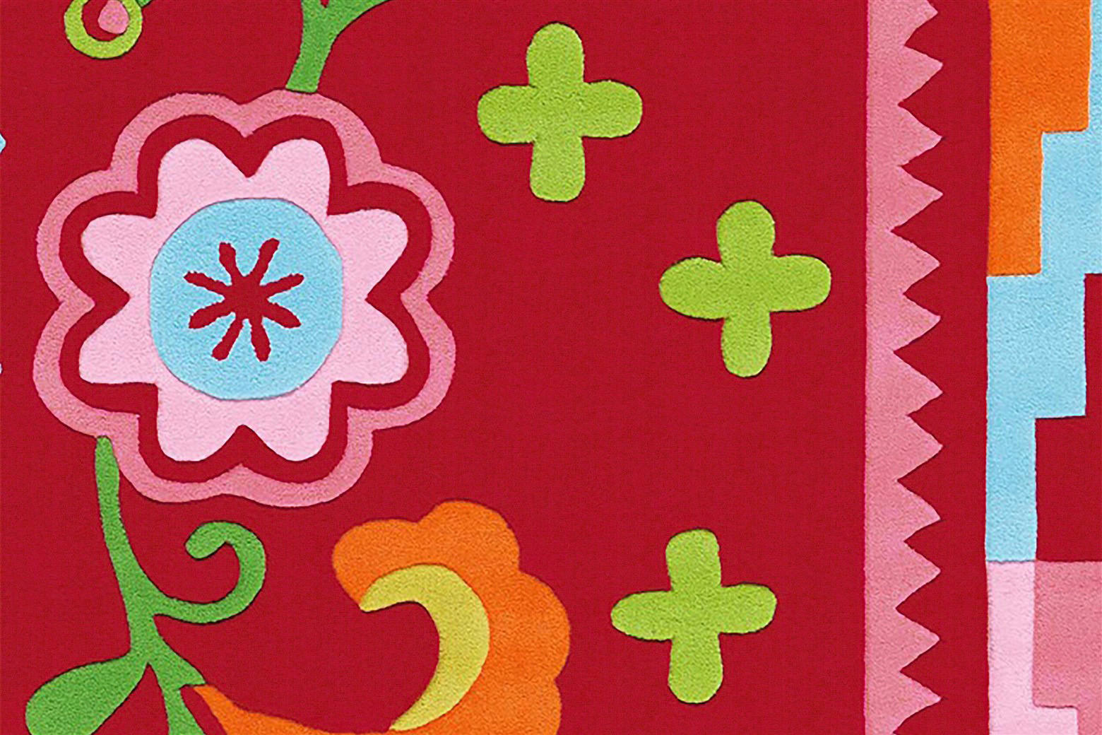 Thumbnail - Arte Espina Kurzflorteppich Sam 4144 rosa B/L: ca. 140x200 cm