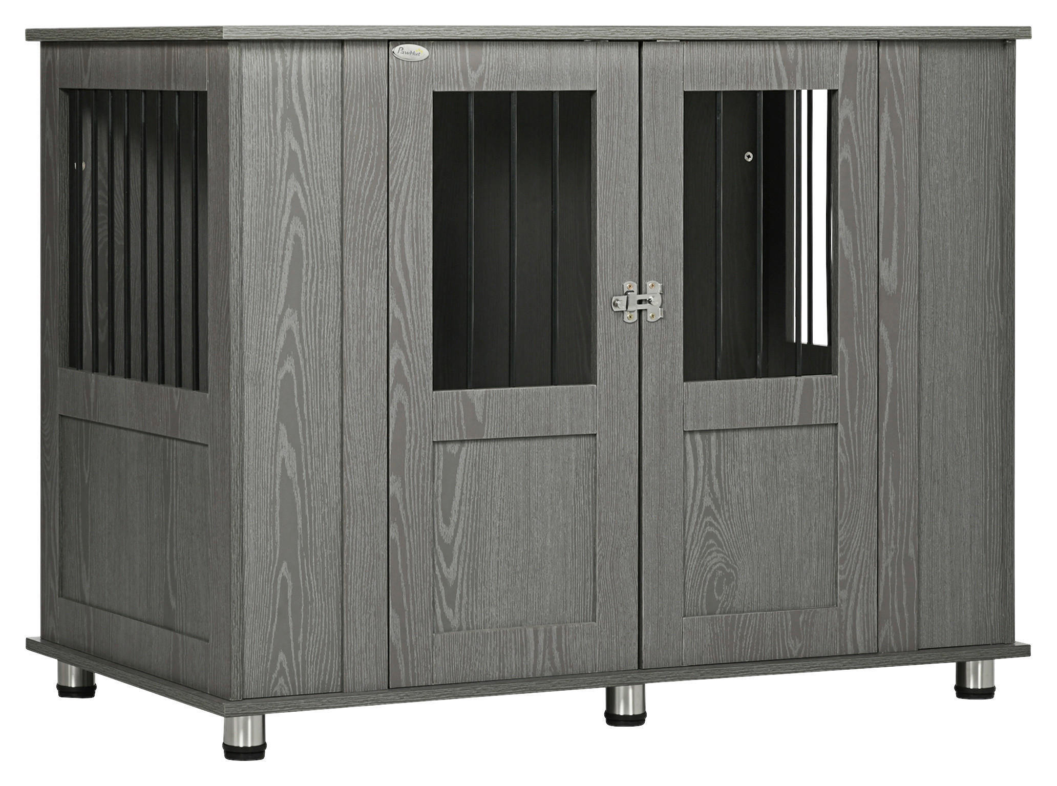 PawHut Hunde-Zubehör grau Spanplatte B/H/L: ca. 60x116x87 cm