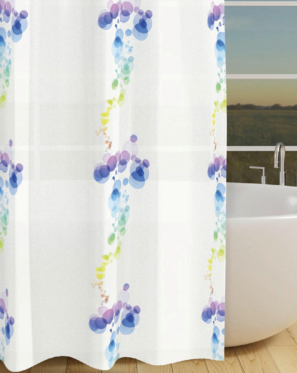 Acus Duschvorhang Bubbles Polyester B/L: ca. 180x200 cm