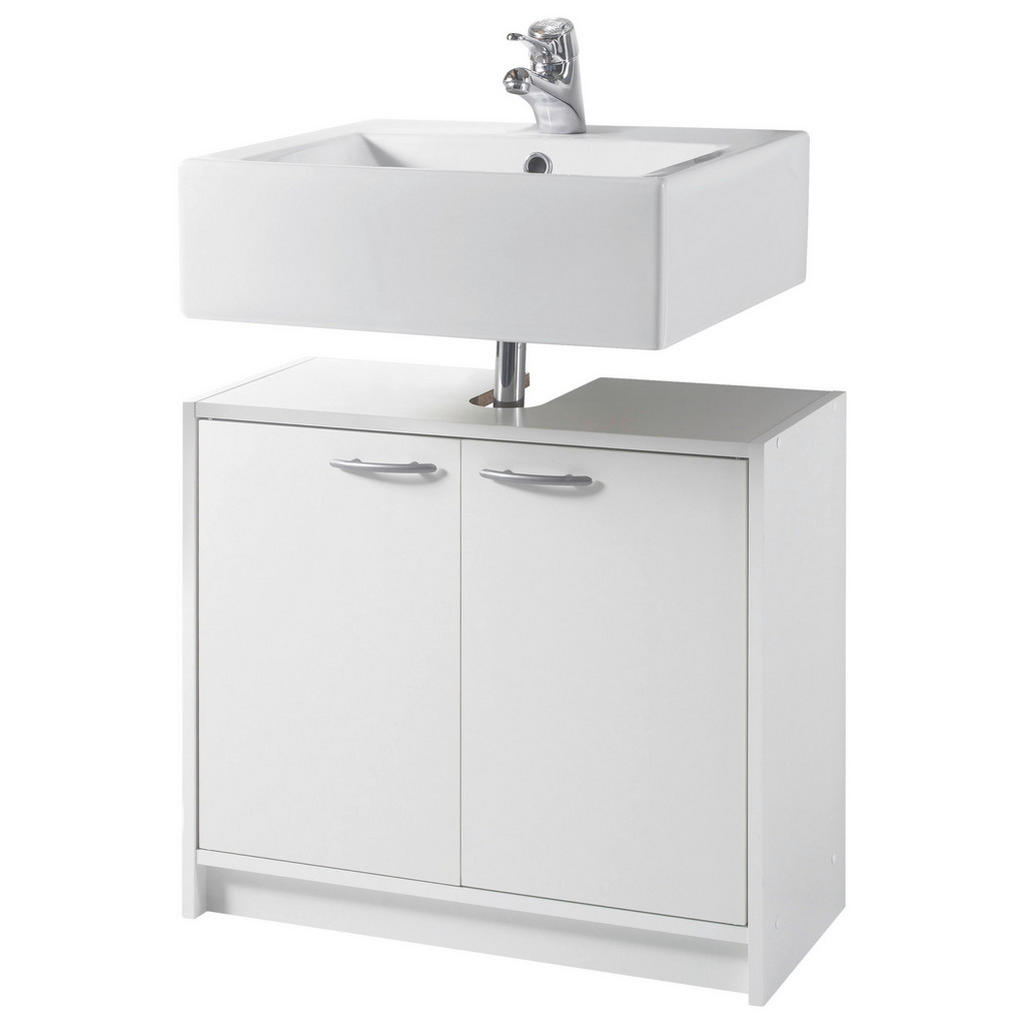 Thumbnail - Waschbeckenunterschrank Smash weiß B/H/T: ca. 63x55x29 cm