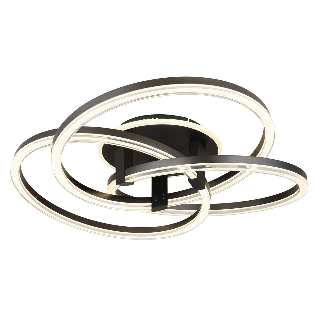 Thumbnail - GLOBO Deckenleuchte Opal anthrazit Metall Aluminium H/D: ca. 25x78 cm 1 Brennstellen